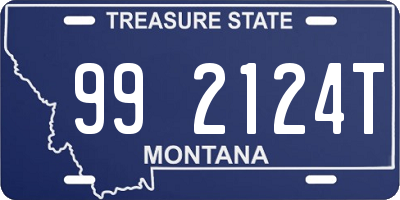 MT license plate 992124T