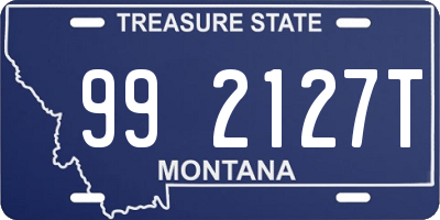 MT license plate 992127T