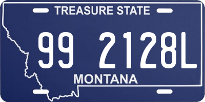 MT license plate 992128L