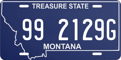 MT license plate 992129G