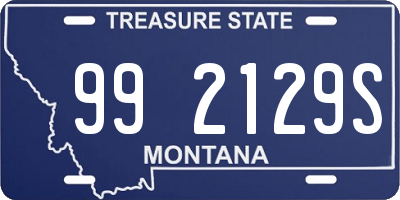 MT license plate 992129S