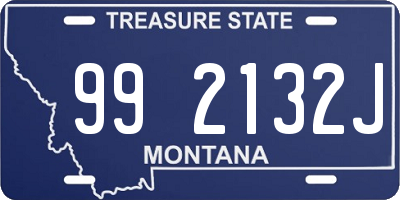 MT license plate 992132J