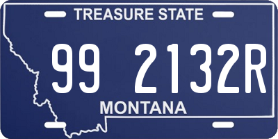 MT license plate 992132R