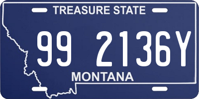 MT license plate 992136Y