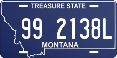 MT license plate 992138L