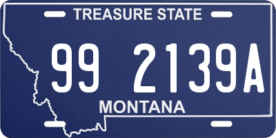 MT license plate 992139A