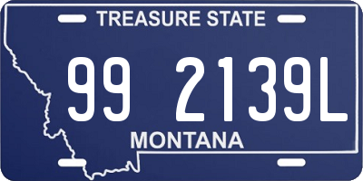 MT license plate 992139L