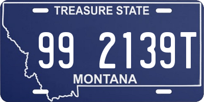 MT license plate 992139T