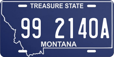 MT license plate 992140A