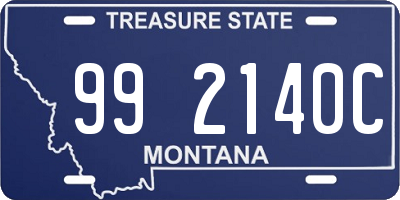 MT license plate 992140C