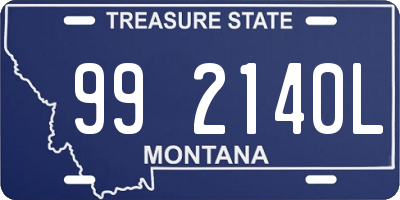 MT license plate 992140L