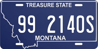 MT license plate 992140S