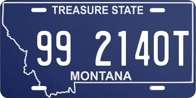 MT license plate 992140T