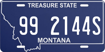 MT license plate 992144S