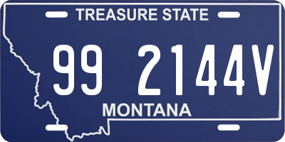 MT license plate 992144V