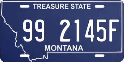 MT license plate 992145F