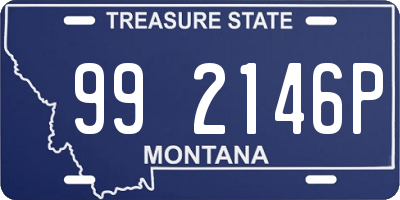 MT license plate 992146P