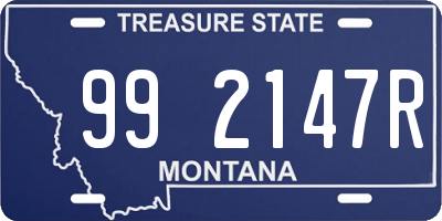 MT license plate 992147R