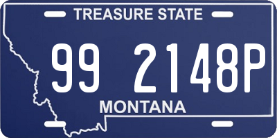 MT license plate 992148P