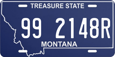 MT license plate 992148R