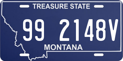 MT license plate 992148V