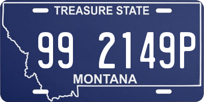 MT license plate 992149P