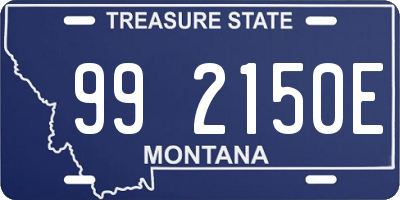 MT license plate 992150E