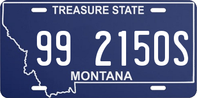 MT license plate 992150S