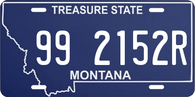 MT license plate 992152R