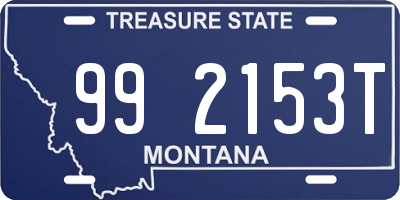 MT license plate 992153T