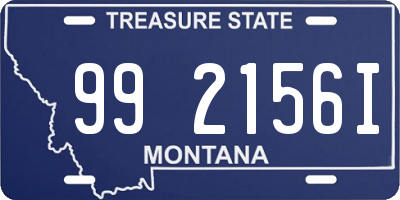 MT license plate 992156I