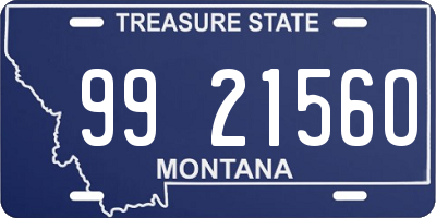 MT license plate 992156O