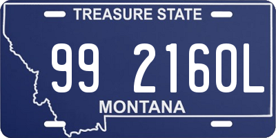 MT license plate 992160L