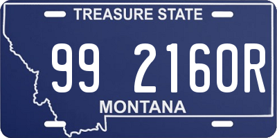 MT license plate 992160R