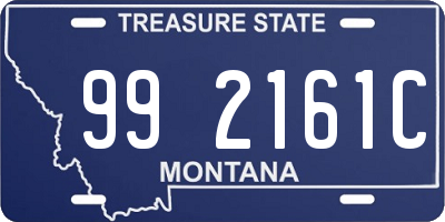 MT license plate 992161C