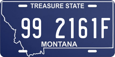 MT license plate 992161F