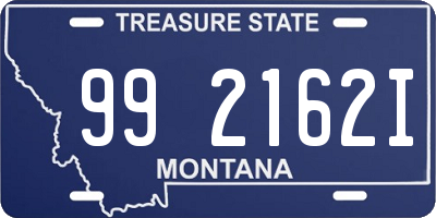 MT license plate 992162I