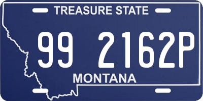 MT license plate 992162P