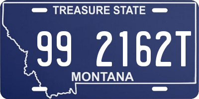 MT license plate 992162T