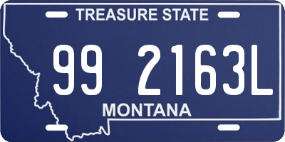 MT license plate 992163L