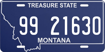 MT license plate 992163O