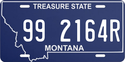 MT license plate 992164R