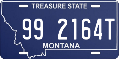 MT license plate 992164T