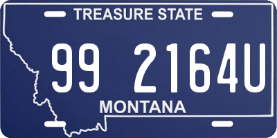 MT license plate 992164U