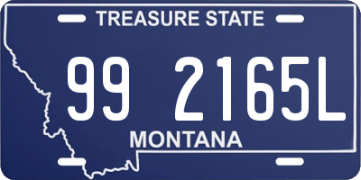 MT license plate 992165L