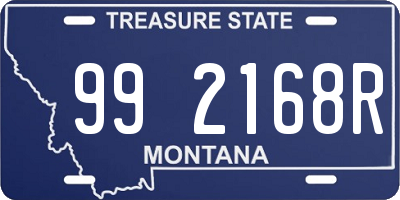 MT license plate 992168R