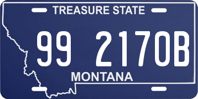 MT license plate 992170B