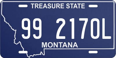 MT license plate 992170L