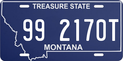 MT license plate 992170T
