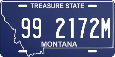 MT license plate 992172M